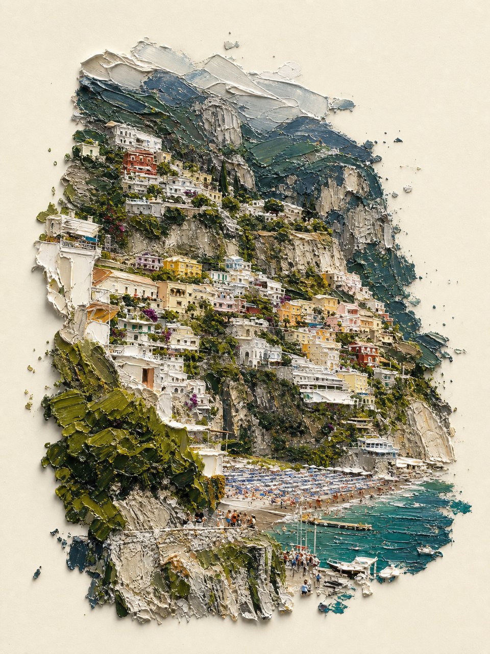 Heavy Impasto Travel Relief result