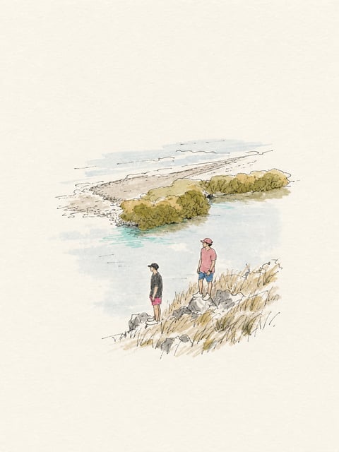 Minimalist Travel Journal Sketch photo style result
