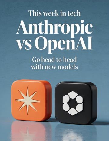 LinkedIn carousel cover design reading “Anthropic vs OpenAI” over 3D rounded icon tiles of the Anthropic and OpenAI logos