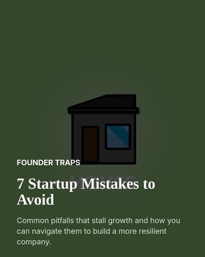 Founder Startup Lessons Mistakes LinkedIn Carousel Template for Founders - Light template preview