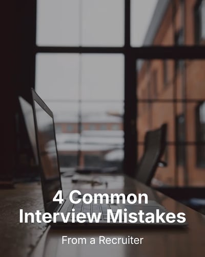 Recruiter Interview Mistakes LinkedIn Carousel Template for Recruiters - Minimal Clean Image template preview