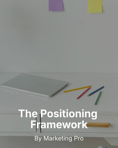 Marketing Consultant Positioning Framework LinkedIn Carousel Template for Marketing Consultants - Minimal Clean Image template preview