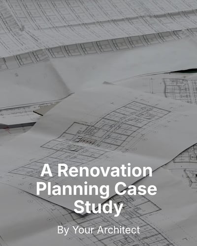 Architect / Interior Designer Renovation Planning Case Study LinkedIn Carousel Template for Architects & Interior Designers - Minimal Clean Image template preview