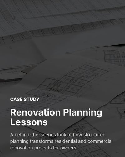 Architect / Interior Designer Renovation Planning Case Study LinkedIn Carousel Template for Architects & Interior Designers - Light template preview