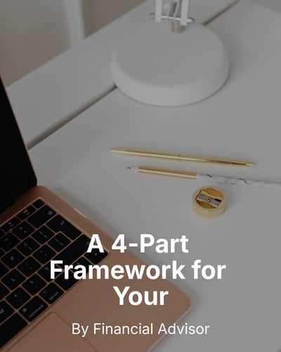 Financial Advisor Retirement Planning Framework LinkedIn Carousel Template for Financial Advisors - Minimal Clean Image template preview