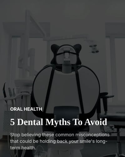 Dentist Dental Myths Mistakes LinkedIn Carousel Template for Dentists - Light template preview