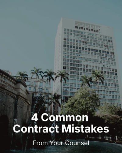 Lawyer Contract Mistakes LinkedIn Carousel Template for Lawyers - Minimal Clean Image template preview