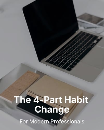 Coach Habit Change Framework LinkedIn Carousel Template for Coaches - Minimal Clean Image template preview