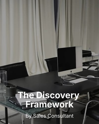 Sales Consultant Sales Discovery Framework LinkedIn Carousel Template for Sales Consultants - Minimal Clean Image template preview