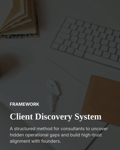 Consultant Client Discovery Framework LinkedIn Carousel Template for Consultants - Light template preview