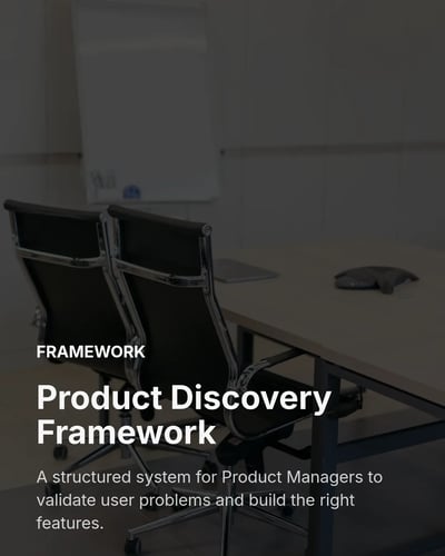 Product Manager Product Discovery Framework LinkedIn Carousel Template for Product Managers - Light template preview