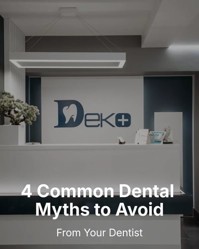 Dentist Dental Myths Mistakes LinkedIn Carousel Template for Dentists - Minimal Clean Image template preview