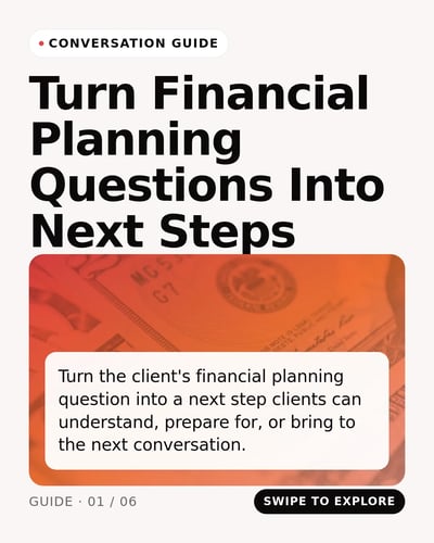 Apricot Pulse — Financial Advisors template preview