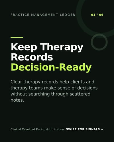 Lime Ledger — Therapists template preview