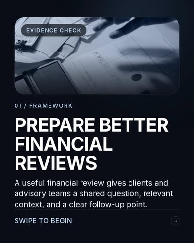 Glacier Studio — Financial Advisors template preview