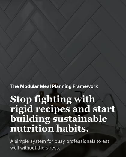 Sustainable Meal Planning Framework LinkedIn Carousel Template for Nutritionists template preview